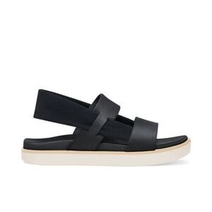 Sanuk Cosmic Sutra Sling LX Black Leather Sandals Size 8